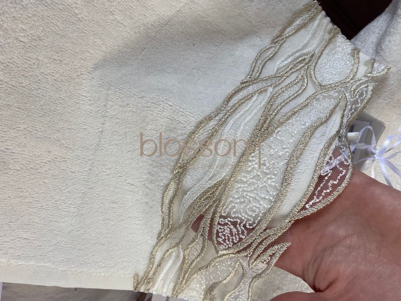 Комплект махрових рушників з мереживом Dior set, Pepper home 201 фото