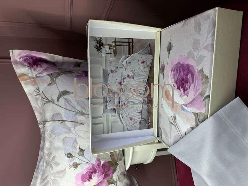 Комплект постільної білизни  сатин люкс BOLERA, євро, TIVOLYO HOME 00339 фото