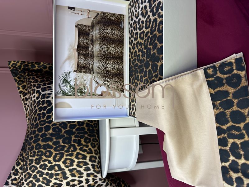 Семейный комплект постельного белья сатин люкс LEOPAR, TIVOLYO HOME 00161 фото