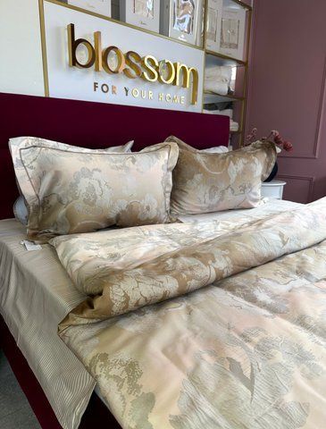Комплект постельного белья из тенсела евро AMBRE gold, Maison d'or 9438 фото