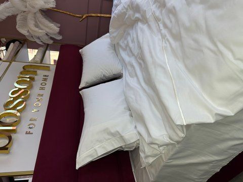 Комплект постільноі білизни  сатин люкс CASUAL K.BEYAZ євро TIVOLYO HOME 7665 фото