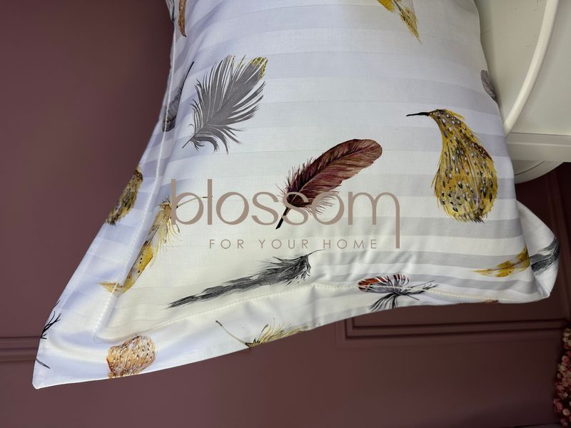 Комплект постільної білизни сатин FEATHER,Maison d'or, євро 00991 фото