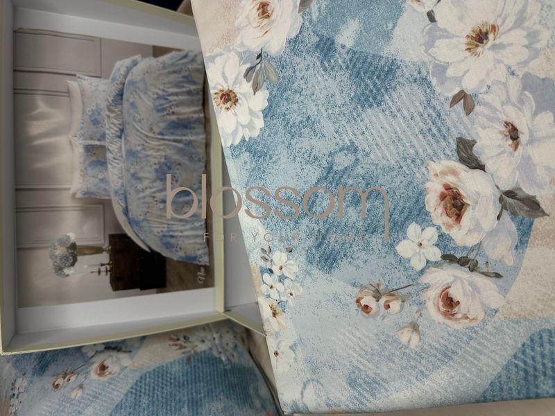 Комплект постельного белья сатин люкс NEW ROSE, Tivolyo home, евро размер 0210 фото