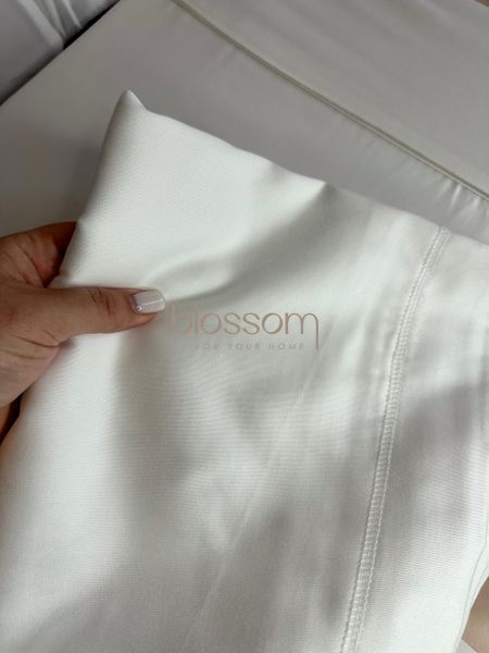 Комплект постільної білизни з тенселю євро Solenne white, Maison d'or 0717 фото