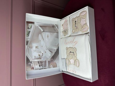 Комплект постільної білизни з пледом в ліжечко для немовлят LOVELY PEMBE BEBE, TIVOLYO HOME 00302 фото