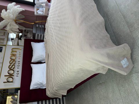 Покривало-плед вафельне SERAP beige,220-240см, MAISON D'OR 00992 фото