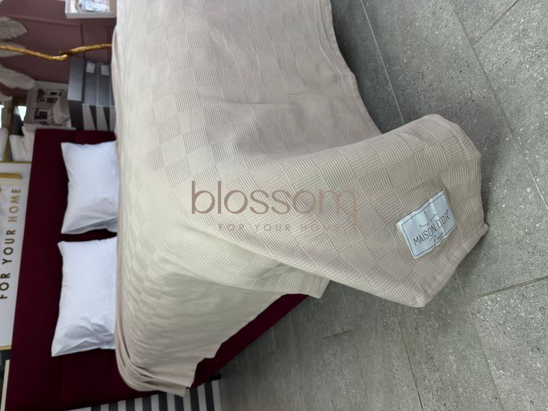 Покривало-плед вафельне SERAP beige,220-240см, MAISON D'OR 00992 фото