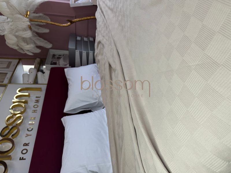 Покривало-плед вафельне SERAP beige,220-240см, MAISON D'OR 00992 фото