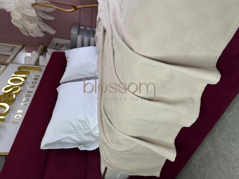 Покривало-плед вафельне SERAP beige,220-240см, MAISON D'OR 00992 фото