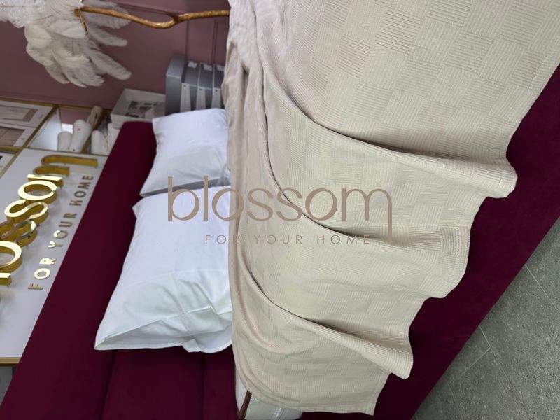 Покривало-плед вафельне SERAP beige,220-240см, MAISON D'OR 00992 фото