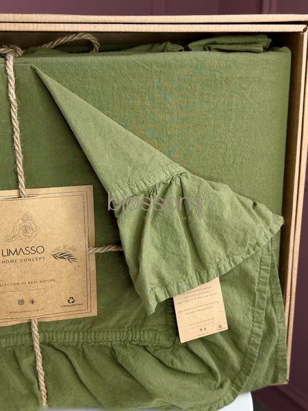 Постельное белье варёный хлопок LIMASSO, exclusive, евро,capulet olive 2013 фото