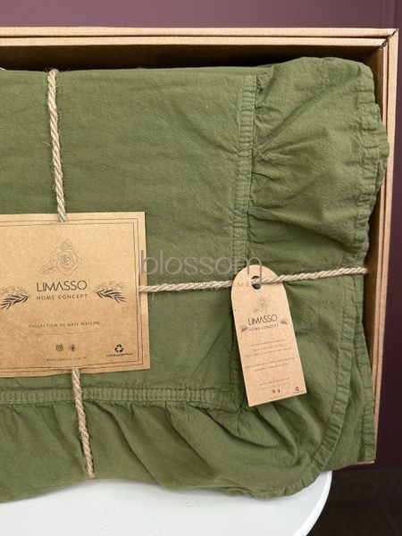 Постельное белье варёный хлопок LIMASSO, exclusive, евро,capulet olive 2013 фото