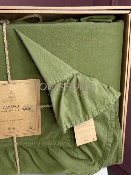 постільна білизна варена бавовна LIMASSO, exclusive,євро, capulet olive 2013 фото