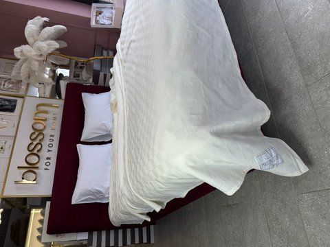 Покривало-плед вафельне SERAP cream,220-240см, MAISON D'OR 00993 фото