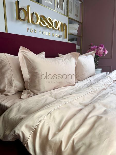 Комплект постельного белья из тенселя евро Solenne beige, Maison d'or 0719 фото