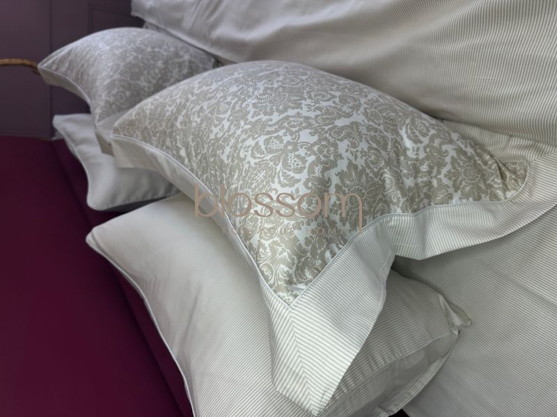 Комплект постельного белья жаккардовый Maison d'or, Rose marine beige, евро размер 899 фото