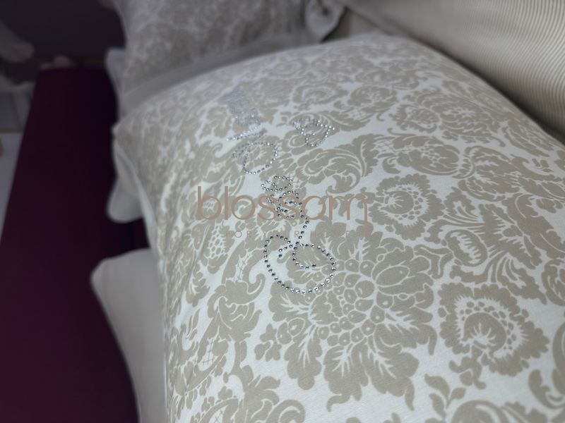 Комплект постельного белья жаккардовый Maison d'or, Rose marine beige, евро размер 899 фото