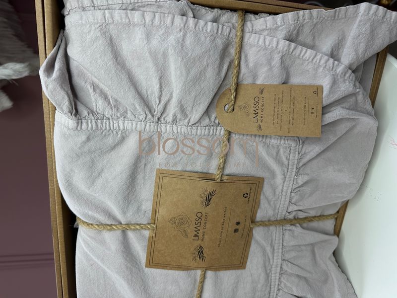 постільна білизна варена бавовна LIMASSO, exclusive,євро, opal grey 2013 фото