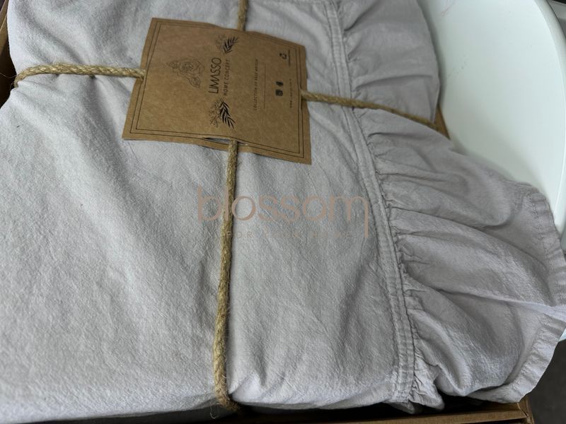 постільна білизна варена бавовна LIMASSO, exclusive,євро, opal grey 2013 фото