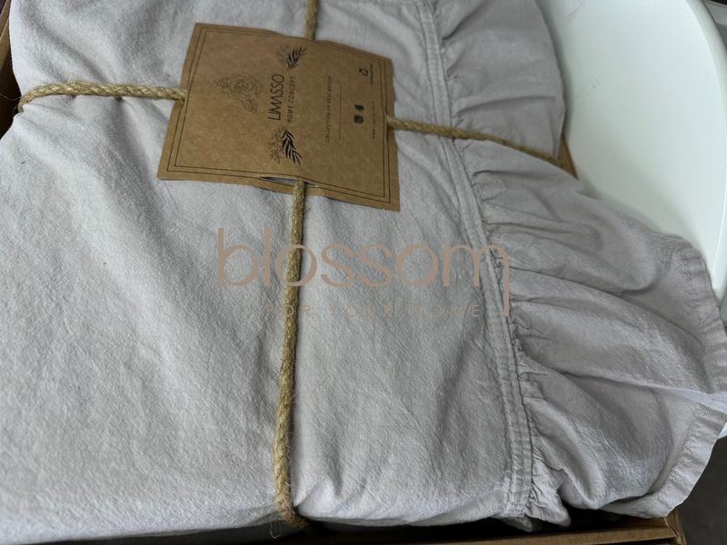 постільна білизна варена бавовна LIMASSO, exclusive,євро, opal grey 2013 фото