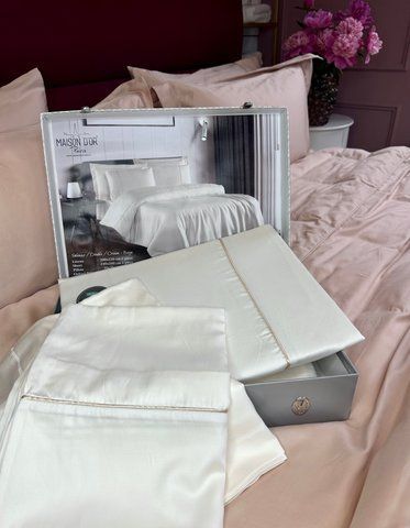 Комплект постельного белья из тенселя евро Solenne cream, Maison d'or 0720 фото