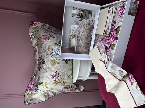 Комплект постільноі білизни шовк-сатин LIGNUM bej , євро, TIVOLYO HOME 00167 фото