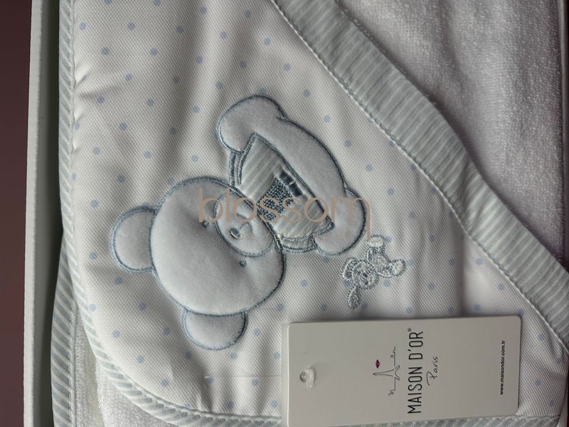 Дитячий рушник DEAR PANDA blue, Maison d'or 75*75 см 00996 фото