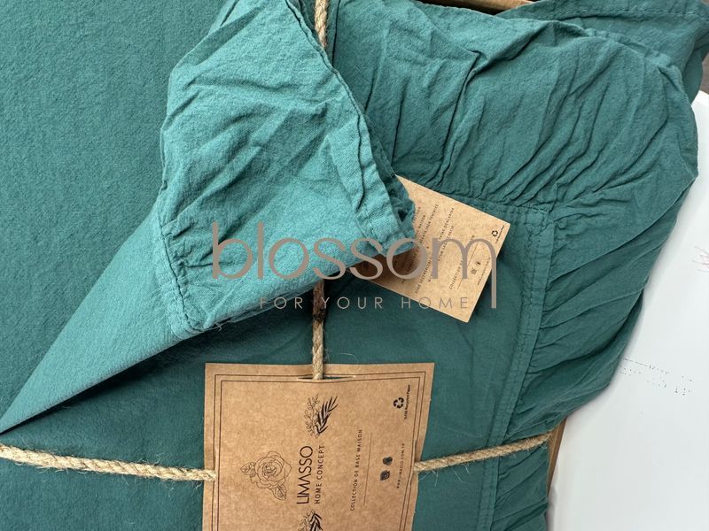 постільна білизна варена бавовна LIMASSO, exclusive,євро, dark green 2013 фото