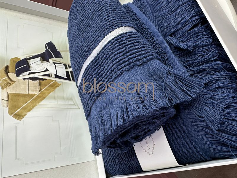 Комплект махрових рушників NATURAL SLIM LACIVERT, Tivolyo home 8987 фото