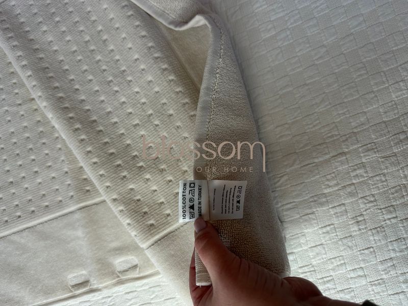 Килимок для ванни PLAID bej,Tivolyo home 00948 фото