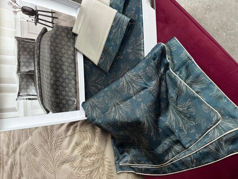 Комплект постельного белья шелк-сатин CHANEL KRINKLE, евро,TIVOLYO HOME 0724 фото