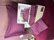 Семейный комплект постельного белья сатин люкс в полоску JACQUARD bordo , TIVOLYO HOME 0247 фото 1