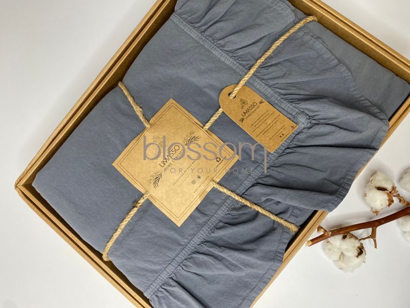 Постельное белье варений хлопок LIMASSO, exclusive, евро, natural grey 2013 фото