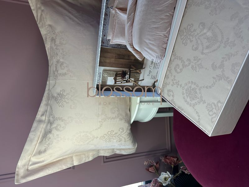 Постільна білизна жакардова Maison D'or, Mirabella beige, євро 01 фото