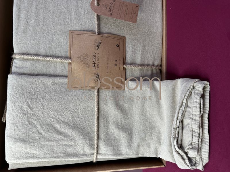 Постільна білизна варена бавовна LIMASSO, standart ,євро, oxford tan 0107 фото