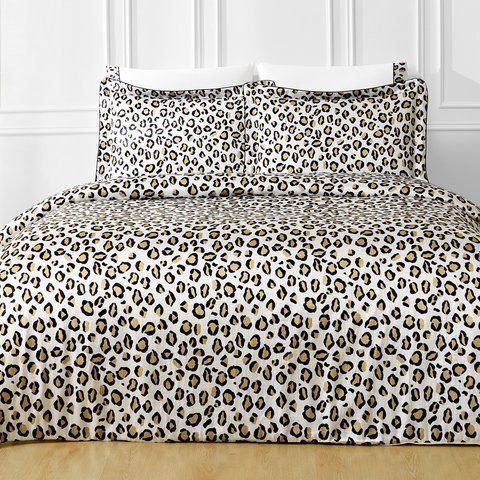 Комплект постільноі білизни шовк-сатин CHEETAH KRINKLE ,євро,TIVOLYO HOME 1015 фото