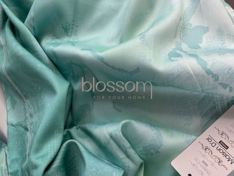 Комплект постельного белья из тенсела евро AMBRE turquoise, Maison d'or 8735 фото