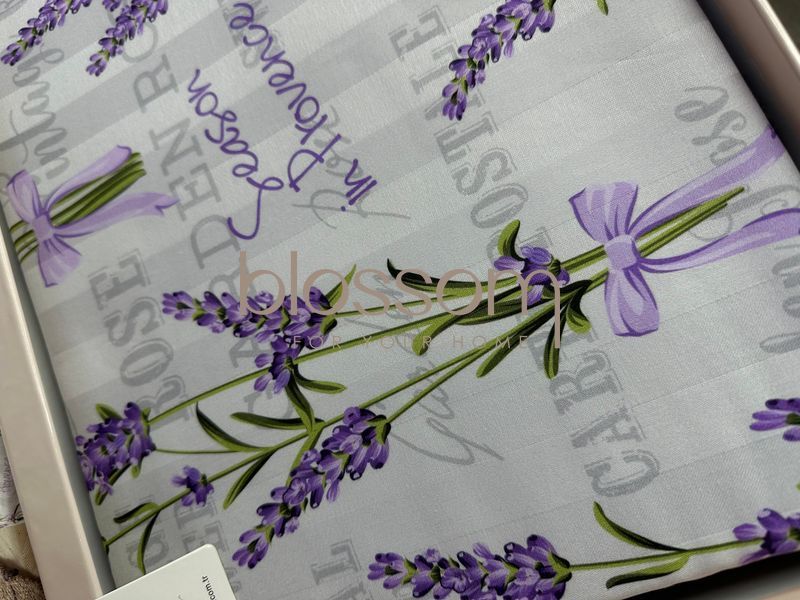 Комплект постільної білизни сатин LAVANDER lilac,Maison d'or, євро 1149 фото