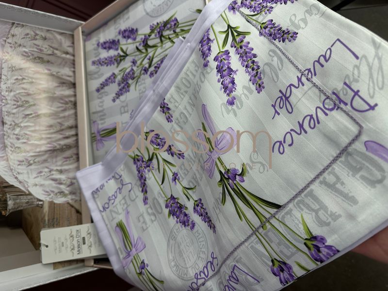Комплект постільної білизни сатин LAVANDER lilac,Maison d'or, євро 1149 фото