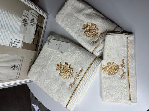Набір махрових рушників Maison D'or,royal crown,white-gold 677654 фото