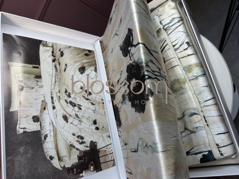 Комплект постільноі білизни шовк-сатин SERENA KRINKLE євро TIVOLYO HOME 9705 фото