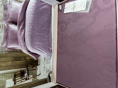 Постільна білизна жакардова Maison D'or, Mirabella lilac, євро 01 фото