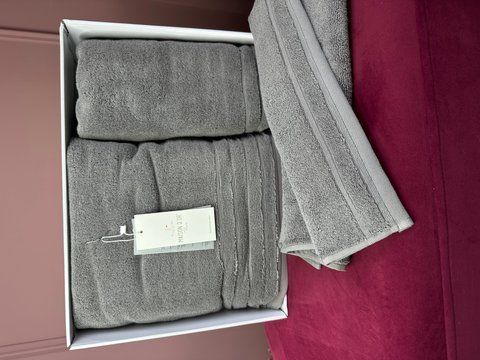 Комплект махрових рушників CARESSE grey, Mаison D'or 00975 фото