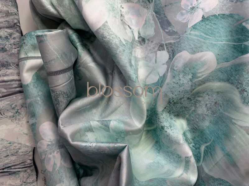 Комплект постільної білизни з тенселю євро LILY turquoise, Maison d'or 6740 фото