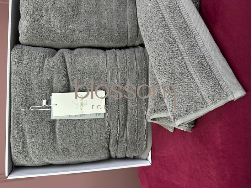 Комплект махрових рушників CARESSE grey, Mаison D'or 00975 фото