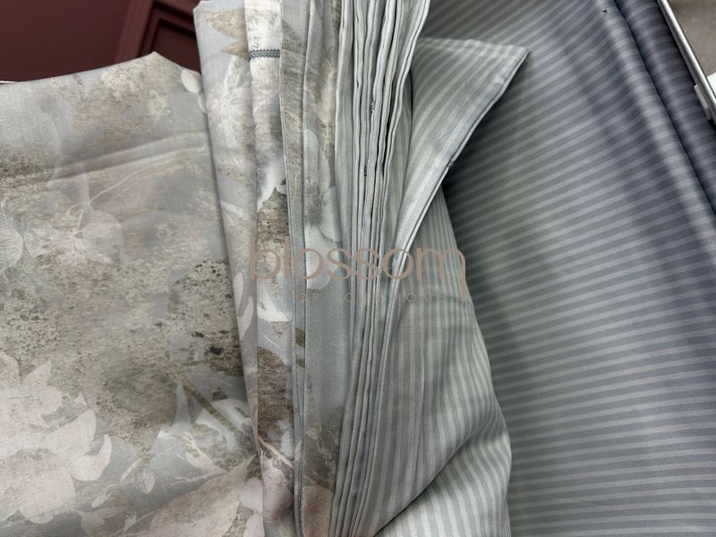 Комплект постельного белья из тенсела евро LILY grey, Maison d'or 6708 фото