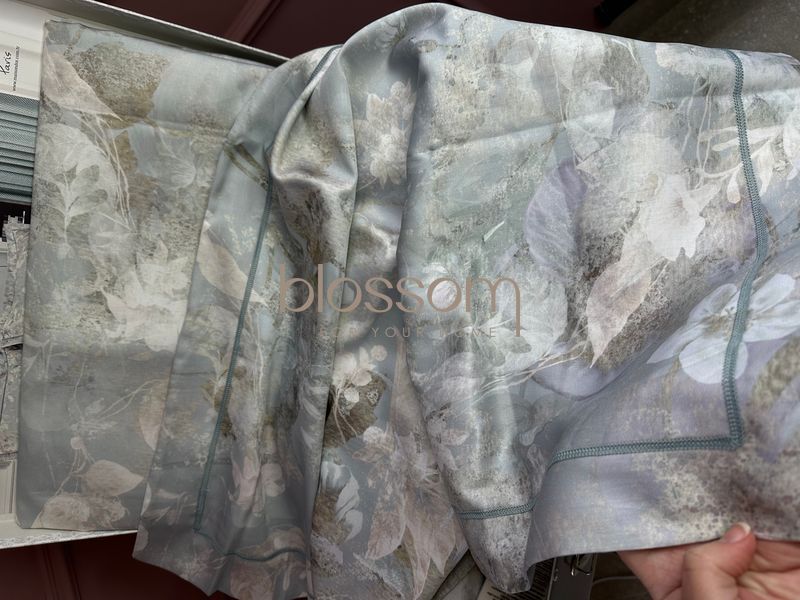 Комплект постельного белья из тенсела евро LILY grey, Maison d'or 6708 фото