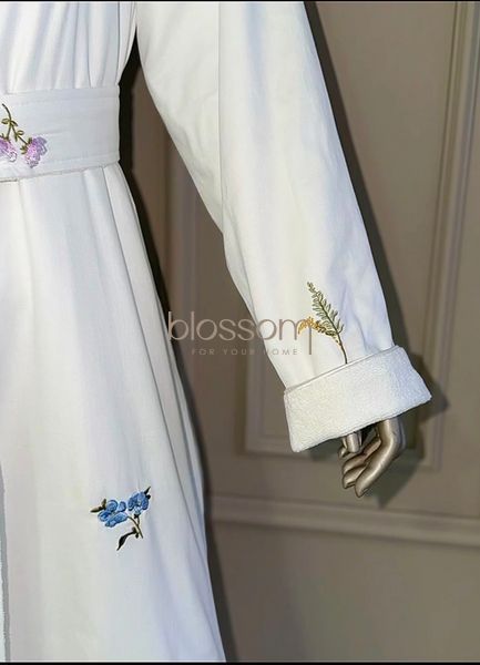 Халат махровый с вышивкой BROCADE,Tivolyo home 00983 фото