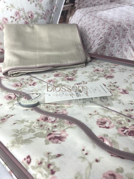 Комплект постільної білизни Maison d'or, Lady roses beige, євро розмір 96 фото