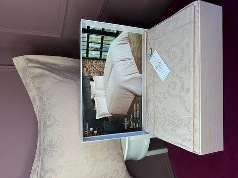 Сімейна постільна білизна жакардова Maison D'or, Mirabella, beige 01 фото